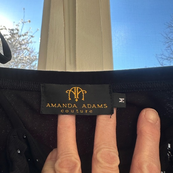 Amanda Adams Couture Hand Beaded and Sequin Embellished Tunic - Picture 9 of 10